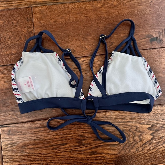 Xhilaration Red White & Blue Bikini Top Size M - Picture 2 of 3
